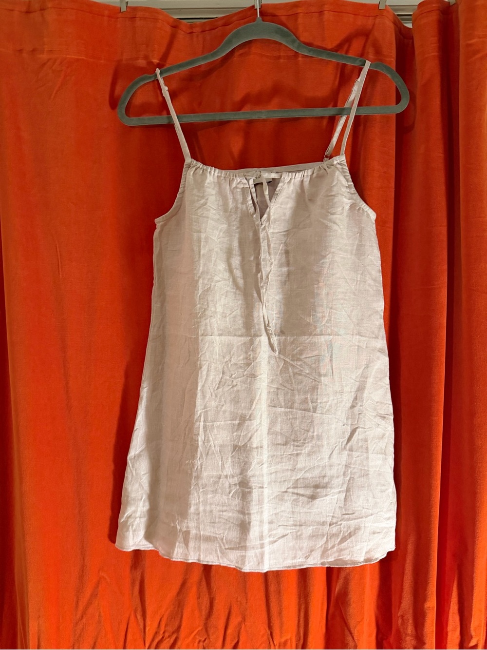 Deiji studios Lightweight lilac linen Slip Dress
